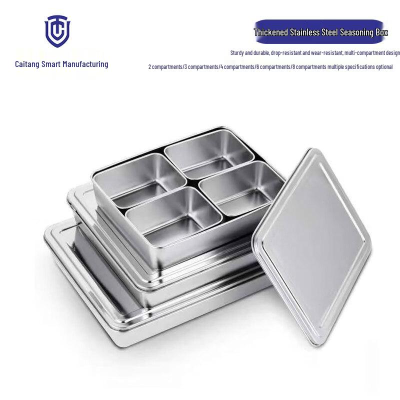 

Commercial Stainless Steel Multi-Compartment Condiment Box