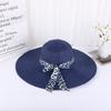 Lady Straw Hat Summer Women Anti-Uv Women Beach Hat Wide Brim Cap Sunshade Lady Straw Hat Fishing Outdoor Wide Brim Cap