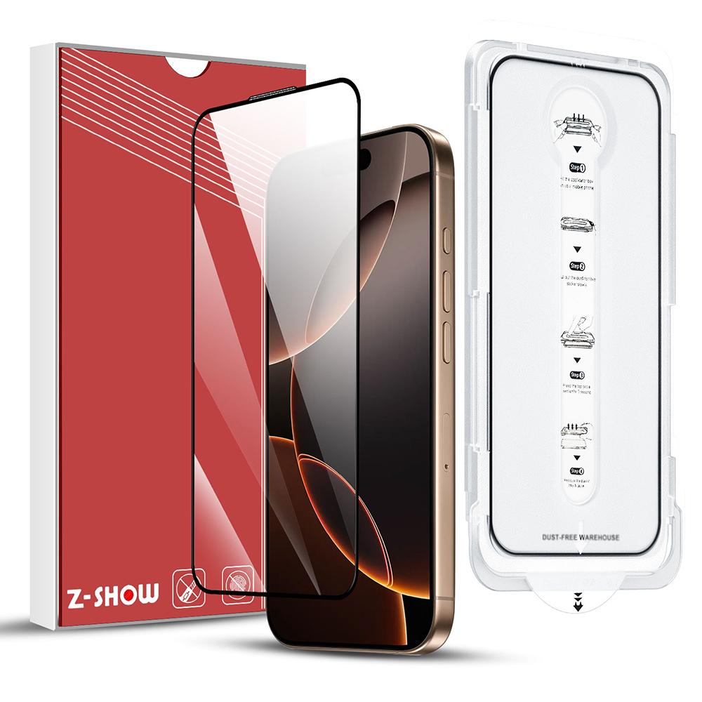 

For iPhone 15 Tempered Glass Ultra Clear Screen Protector with Dust-Proof Net Type A