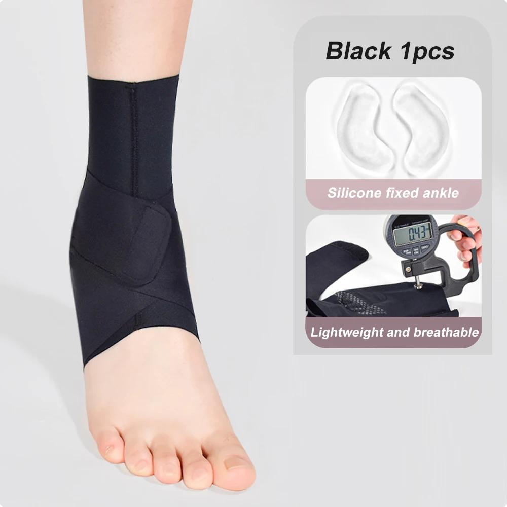 1Pcs Ankle Compression Support For Men Women Elastic Sprain Foot Sleeve Protector Fitness Basketball Football Running