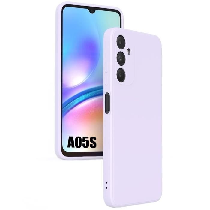 Coque - Samsung - Galaxy A05s - Silicone TPU - Violet Mat - Protection Anti-Rayures