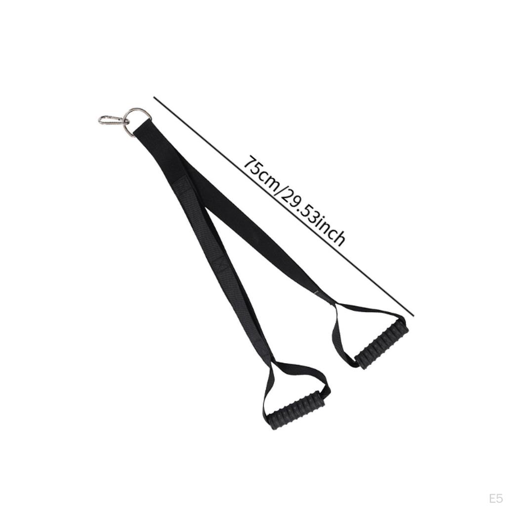 Tricep Rope Arm Training Strap with Carabiner Bicep Exercise Workout for Triceps, Back & Shoulders