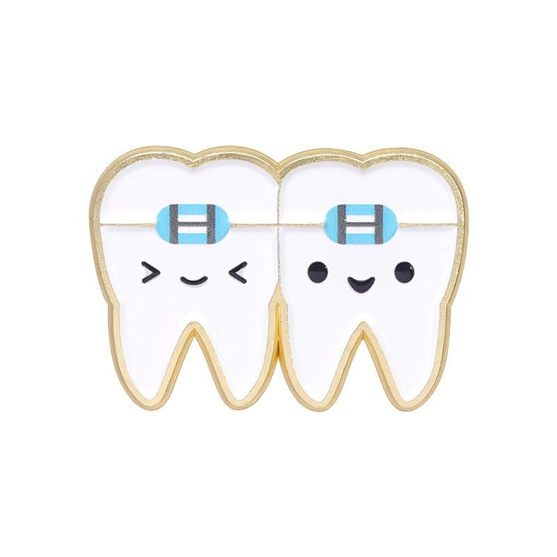 Versatile Cartoon Love Teeth Fun Badge: Quirky, Creative, and Exquisite Small Accessories for Clothing and Bags.
