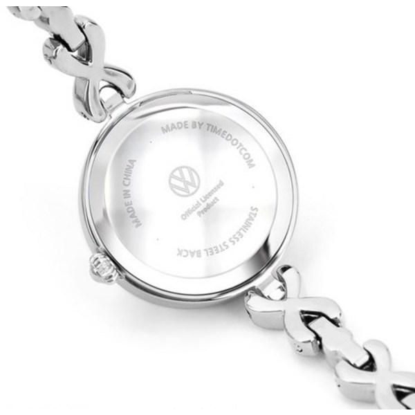 Volkswagen White Stone Layered Bracelet Watch,Korean Popular Watches