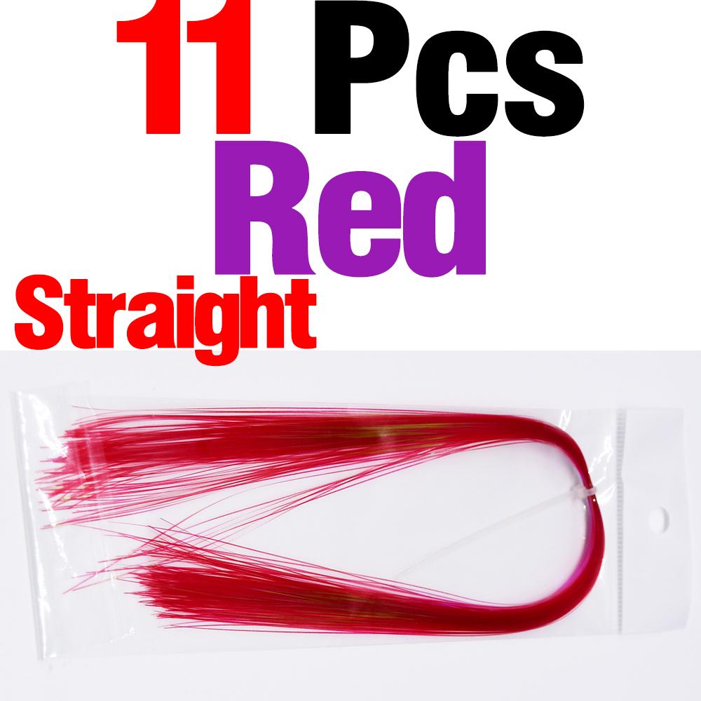 MNFT 11 Packs Crystal Flies decorating Tinsel Fly Tying/Jig Hook Lure Making Materials Holographic Flashabou DIY Bait Wing Tail