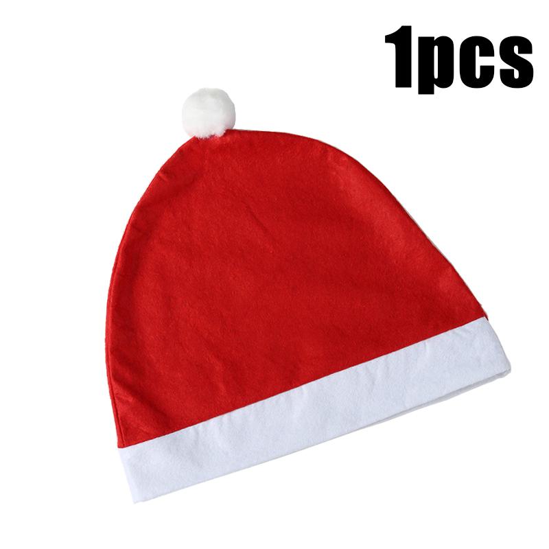 

1-10PCS Christmas Santa Claus Hat Car Headrest Covers Red Polyester Seat Cover Decoration for Holiday Party Accessories