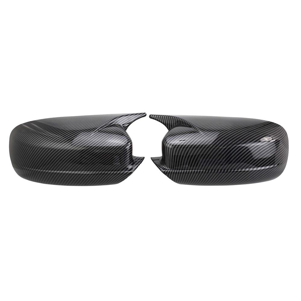 For Dodge Charger 2011 2012 2013- ABS Car Rearview Side Mirror Cover Wing Cap Exterior Door Housing Trim Adhesive Sticker