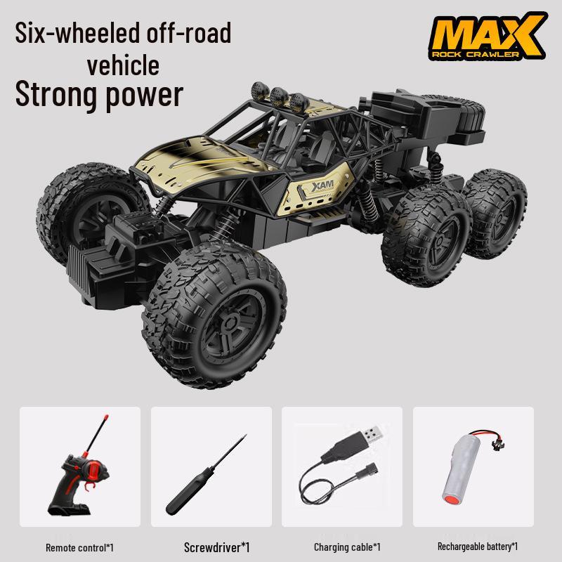 

Игрушка внедорожный трюковой автомобиль с дистанционным управлением и приводом на шесть колес для детей Single Battery