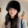 Warm Panama Cap Thicken Plush Fisherman Hat New Winter Hat  Women