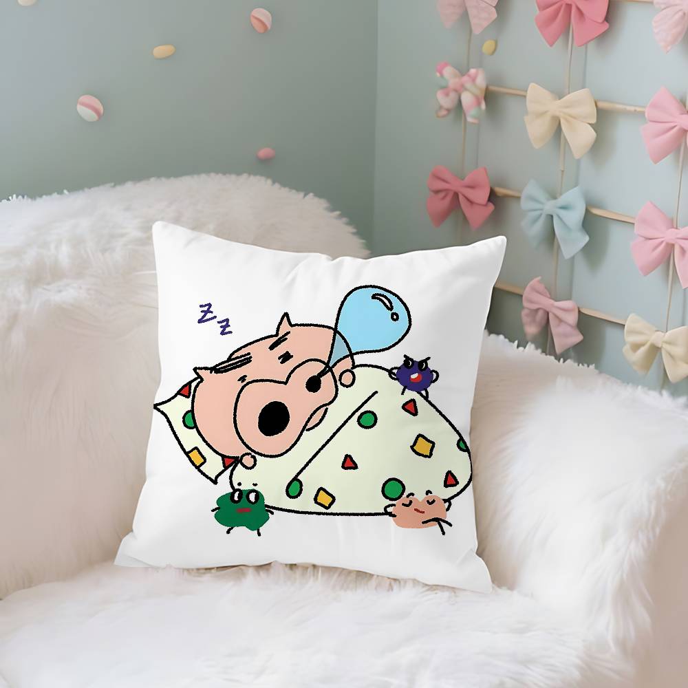 

BBuriburizaemon Case Plush Fabric Soft Pillowcase Double Sided Print Cushion Cover Household Gifts 40x40CM(16x16in)