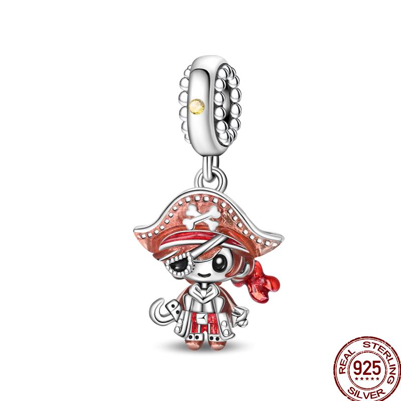 Miedziany Cyrkon Letnie Lody Ocean Wielka Seria Błyszczący Inkrustowany Cyrkon Wisiorek Pasuje do Bransoletki 3mm