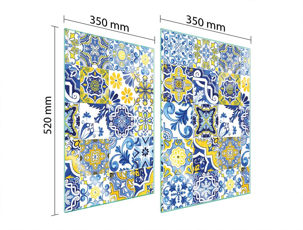 SZKLANA PŁYTA OCHRONNA DO KUCHNI 2x35x52 MOZAIKA