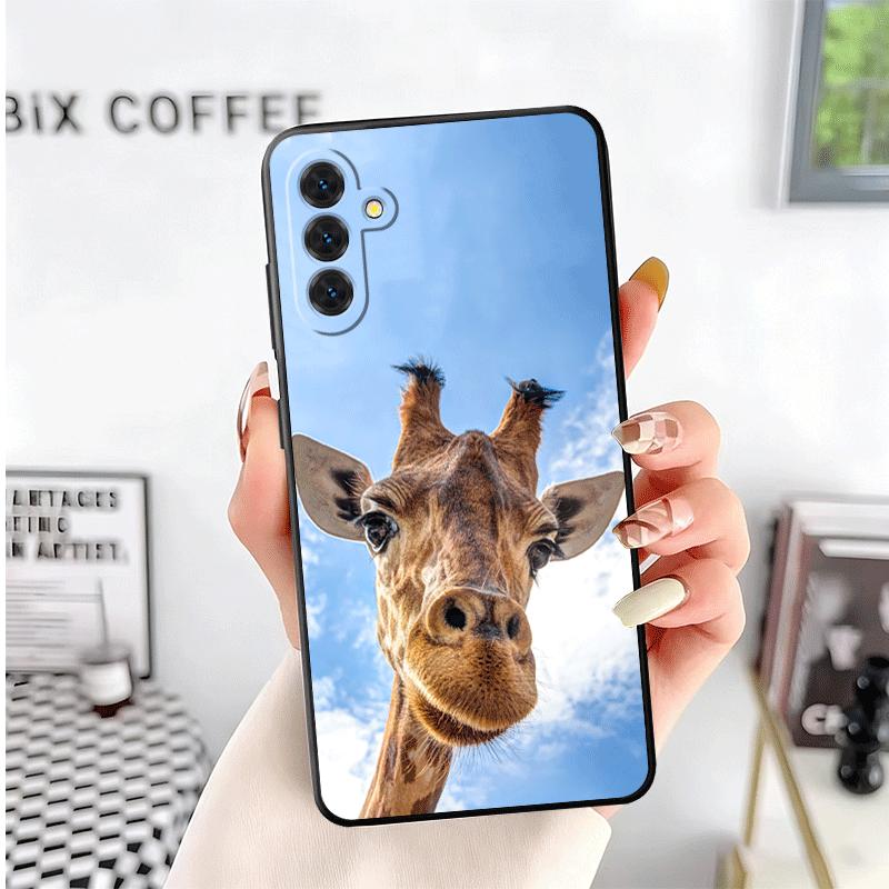 Giraffe Animal Pattern Soft Phone Case for Samsung A17 A37 A57 A16 A26 A36 A56 A15 A25 A35 A55 A14 A24 A34 A54 A13 A23 A33 A53 A