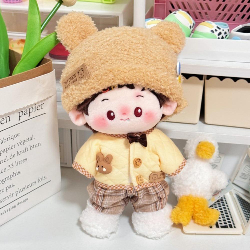 1 Set Bear Set Cotton Doll's Clothes Rabbit Plush Doll Clothes  Children's Gift