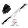 Zestaw Piłek Baseballowych Kij Baseballowy+Piłka Baseballowa+Rękawice Baseballowe 25 cali Aluminiowy Kij Baseballowy 10,5 cala Rękawica Baseballowa PVC