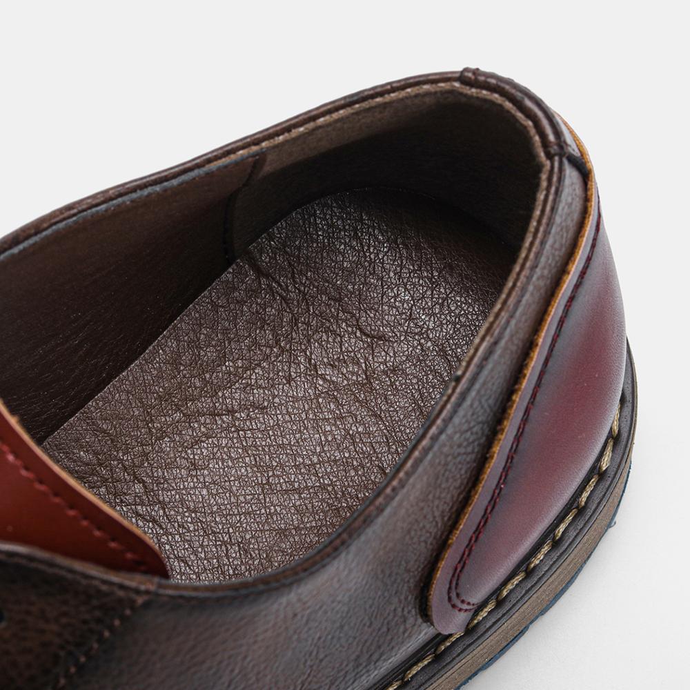 Retro Heren Derby Schoenen Heren Casual schoenen Mode Heren Leren Schoenen