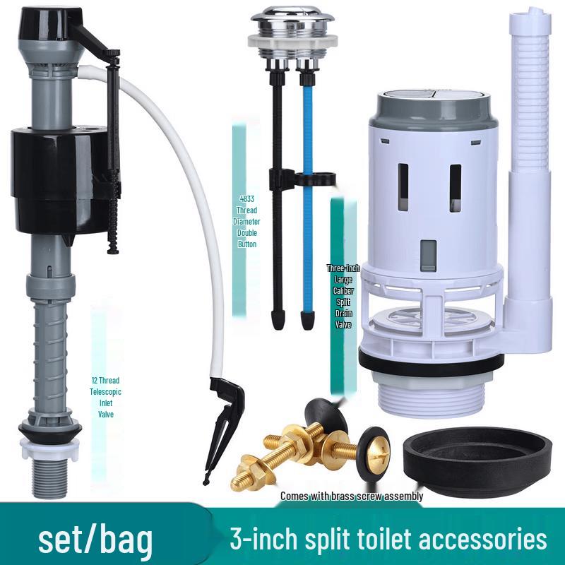 Dedelai Toilet Cistern Fill & Flush Valve Kit