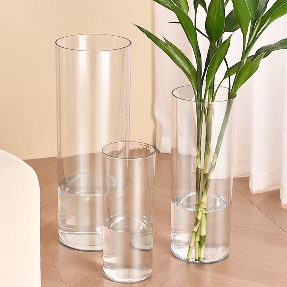 Hydroponic Plants Transparent Flower Vase Tall Rustic Clear Vases  Restaurant Centerpiece