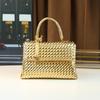 Niche Design Hand-Woven Women'S Bags, Simple Atmosphere, Commuting Briefcase, Casual Versatile Handbag, Small Square Bag