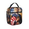 Charlie Kirk RIP Insulated Lunch Bag Portable Angelic Advocate Meal Container Thermal Bag Lunch Box Tote Food Storage Bags