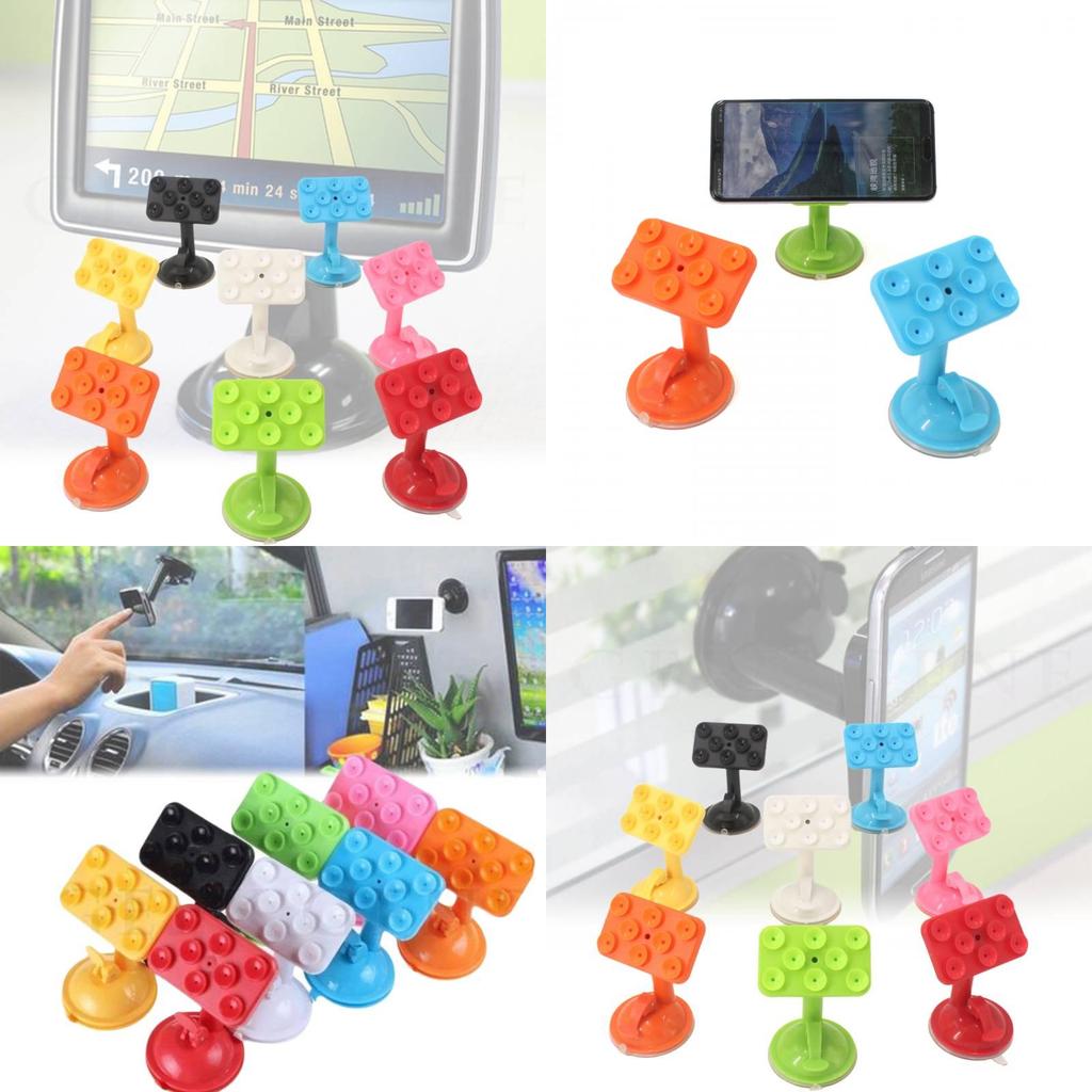 Universelle Autohalterung mit 8 Saugnäpfen 360 Grad drehbare Armaturenbrett-Handyhalterung