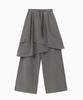 Jenyujeu Layers Wrap Sweatpants - Ash Gray