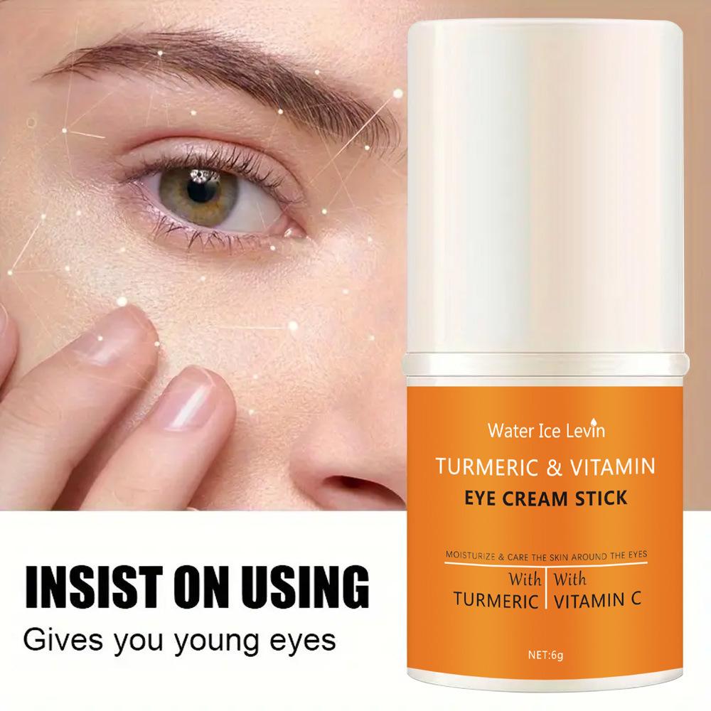 Turmeric Eye Cream Stick Nourishes The Skin, Improves Fine Lines, Relieves Eye Bags and Dark Circles, and Brightens The Eye Skin