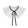Autumn/Winter Detachable Wool Embroidered Lace Ruffle Collar Dickey