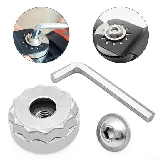 Oscillating Saw Blade Adapter Carbon Steel Converter Kit with Screw Hex Wrench Easy
