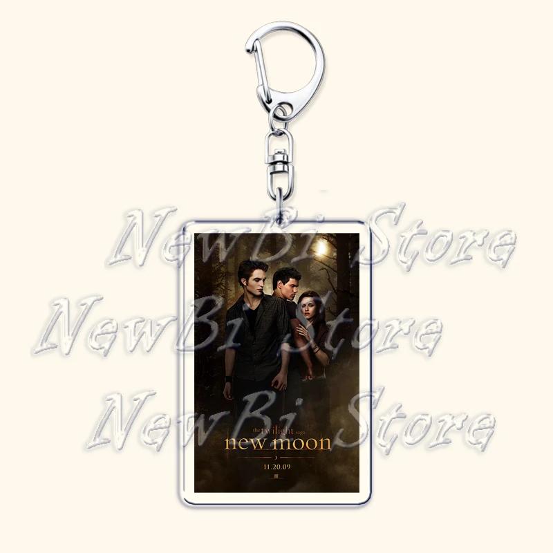 Movie Twilight Vampire Keychain for Accessories Bag Pendant Bella Swan Edward Cullen Eclipse Key Chain Keyring Jewelry Fans Gift
