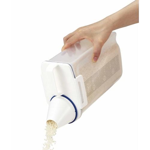 Asvel Rice Container, Clear, 2000ml, Airtight, 2kg Capacity, Pack of 2