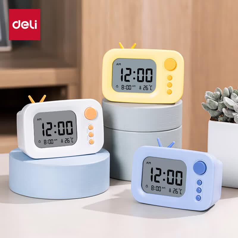 Deli Trendy Cartoon TV Alarm Clock