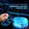 1/2/3/4/5M Car LED Ambient Lights Strip RGB Neon Optical Fiber Multiple Mode Interior Atmosphere Lighting DIY USB EL Wiring Lamp
