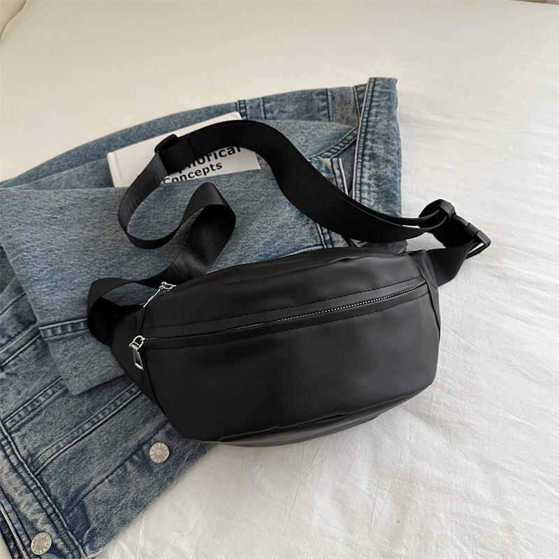 Niche Fanny Pack Casual Simple Shoulder Bag 2025 Winter New Simple Fashion Messenger Breast Bag Trendy Sports Bag