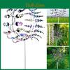 Metal Spinner Windmill Reflective Garden Paint Finish Kinetic Wind Spinners Weatherresistant Outdoor Windmill Ornaments For Garden Lawn