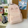 Schoolbag Japanese ins cartoon cat schoolbag female primary and secondary school students versatile cute college style light travel backpack