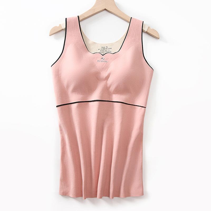 

Осенне-зимняя теплая майка женская двухсторонняя шлифовка волос без следов тонкое нижнее термобелье 3XL