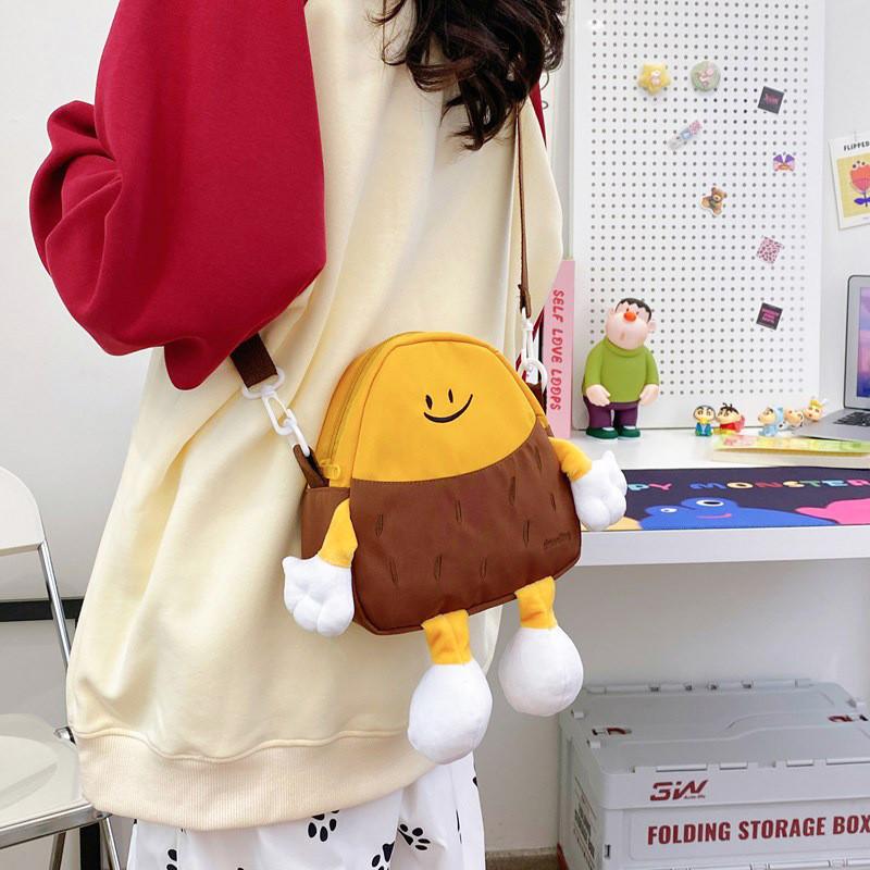 Face Potato Smiley Pattern Children Cartoon Backpack Elementary Students School