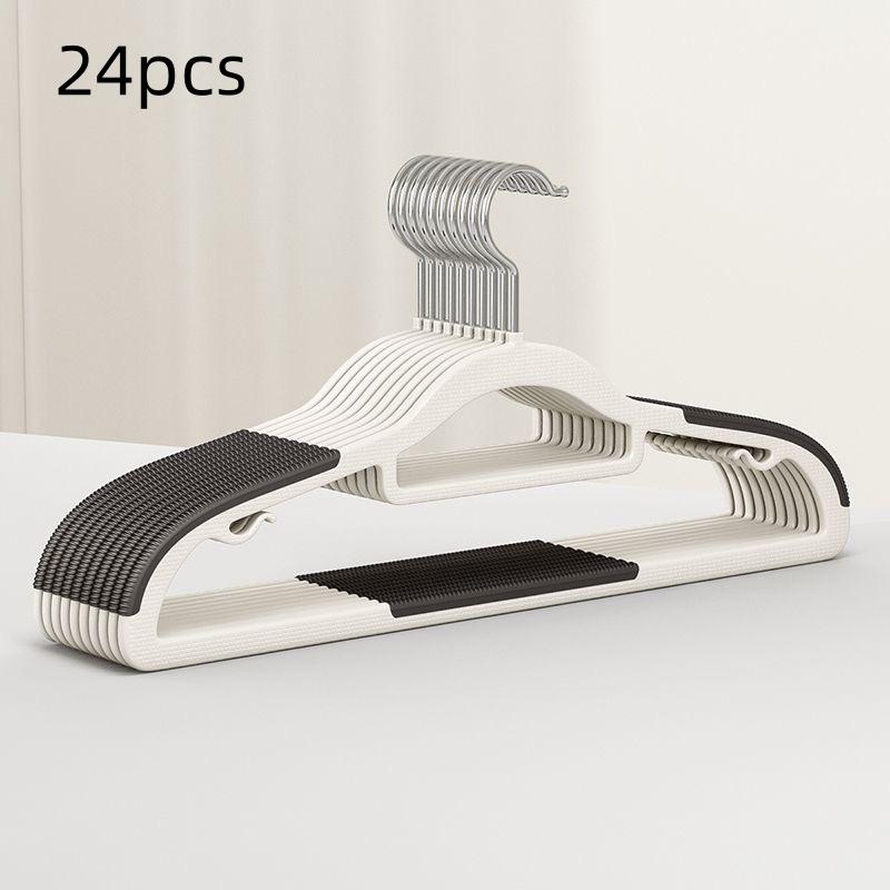 Plastic Clothes Hanger Non-Slip Adult Home Use Wardrobe Hanger for Bedroom Balcony Drying Garment Rack