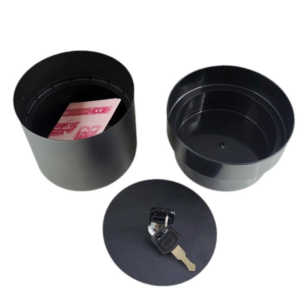 1PC Flowerpot Storage Tank Creative Iron Box with Lock Insurance Password Storage Box Mini Money Storage Organizer Hide Money
