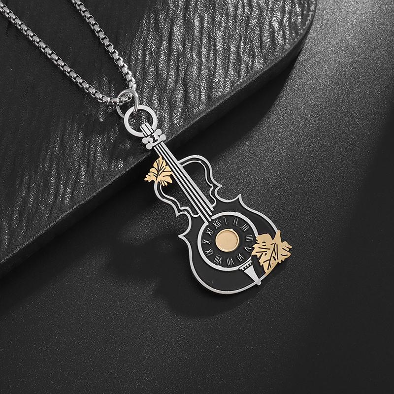Retro Domineering Ouroboros Wrapped Around The Tree of Life Pendant Necklace Men's Personalized Punk Cool Casual Jewelry Gift