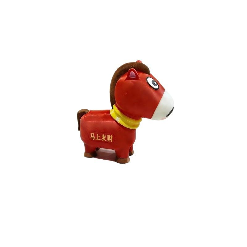 

Cute Pony 3D Printed Toys Rotating Mouth Happy/sad Fortune Pony Toy Statue Office Home Animal Pony Desktop Decor Holiday Gift