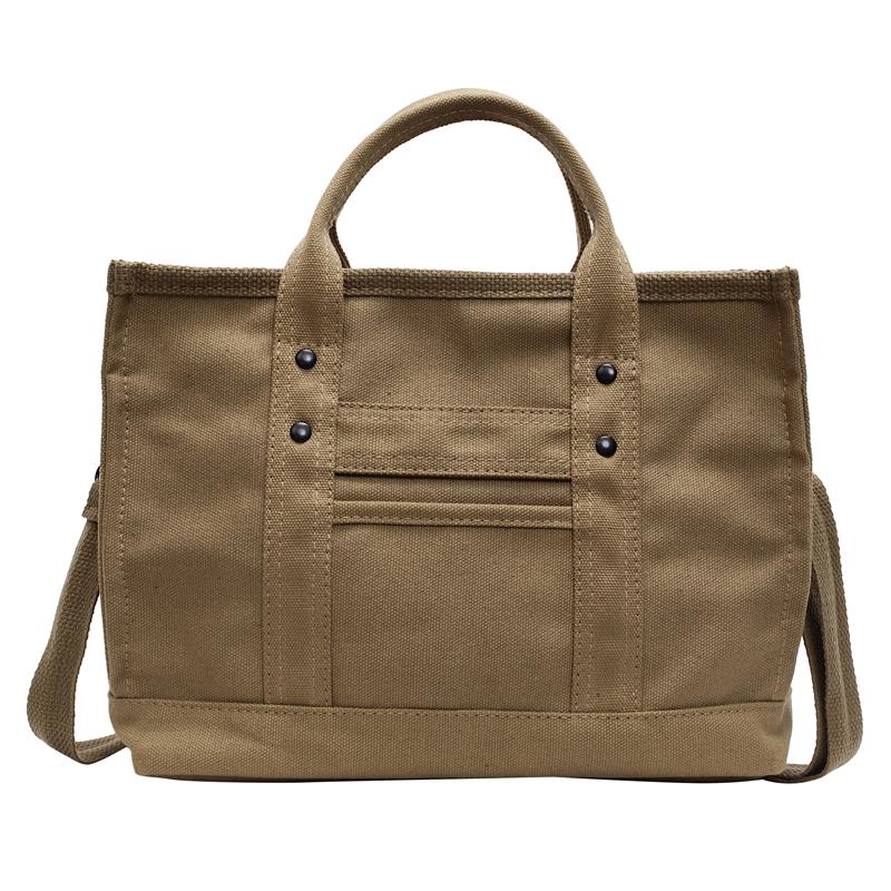 Damen Umhängetaschen Canvas Einfarbig Lässige Tragetasche Damen Messenger Schultertasche Markendesigner Simplicity Mädchenhandtaschen