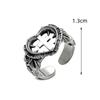 Punk Cross Ring Hip-hop Fashion Retro Ring Trend Love Open Index Finger Ring