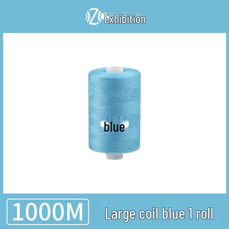 Polyester Sewing Thread - 1000 Yards for Garments & Crafts, Assorted Colors, Small Spool
