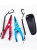 Multi-purpose Aluminum Alloy Fishing Pliers with Line Cutter, Ring Opener, and Lead Crimper for Saltwater Fishing