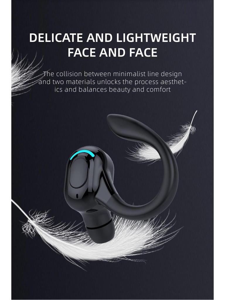 F8 Bluetooth Earphones: Wireless Mini In-Ear, Over-Ear, Stereo for Running and Music.