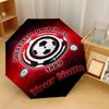 Sheffield United FC Automatic 3‑Fold Umbrella 8‑Rib Windproof Folding Umbrella Sun Rain Protection For Outdoor Travel Daily Use