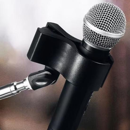 Klips do mikrofonu Regulowany klips do mikrofonu dla mikrofonów o zakresie średnicy zewnętrznej 1,26" od 2,36" na scenę, do kościoła, do studia