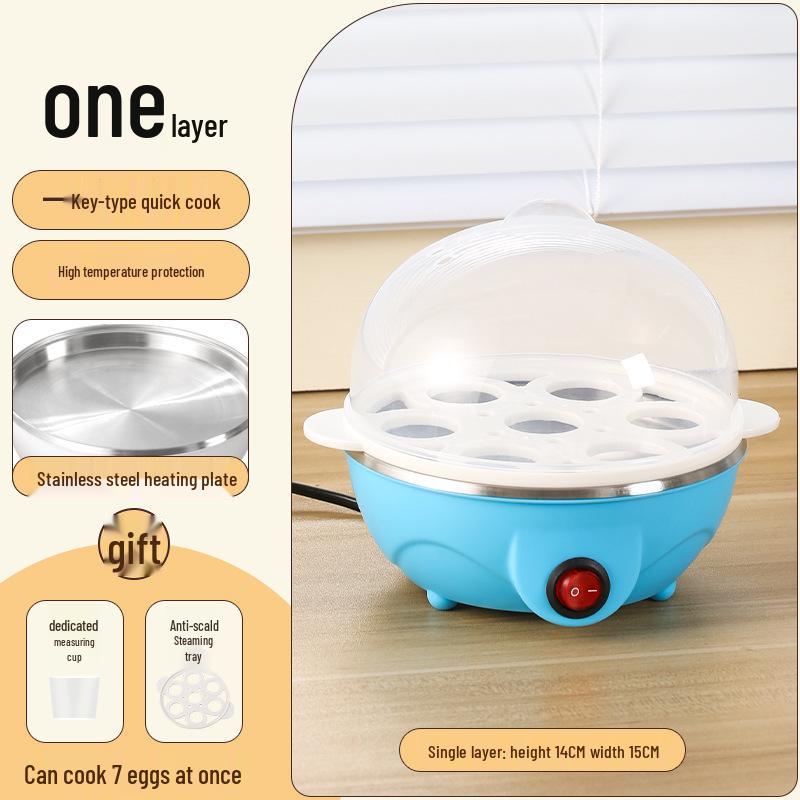 2024 New Low-Power Multifunctional Egg Steamer with Automatic Power Off for Small Household & Dorm Use